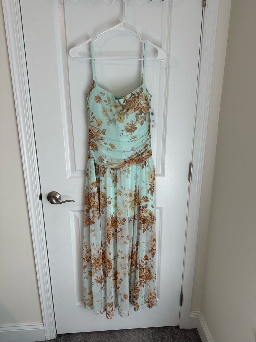 NWT Abercrombie - Bra-Free Flowy Sheer Maxi Dress